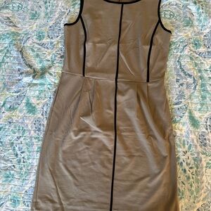 Apt9 Elegant Tan Sleeveless Dress